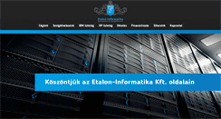 Desktop Screenshot of etaloninfo.hu